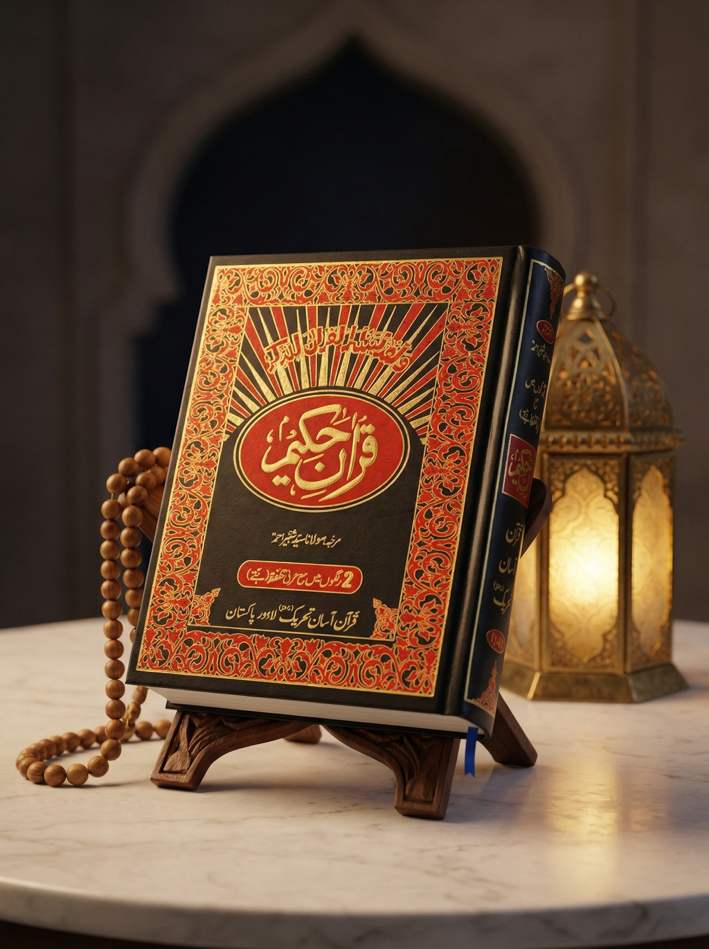 Jumbro Size Quran up & down Layout with Urdu Translation and Urdu Pronunciation.