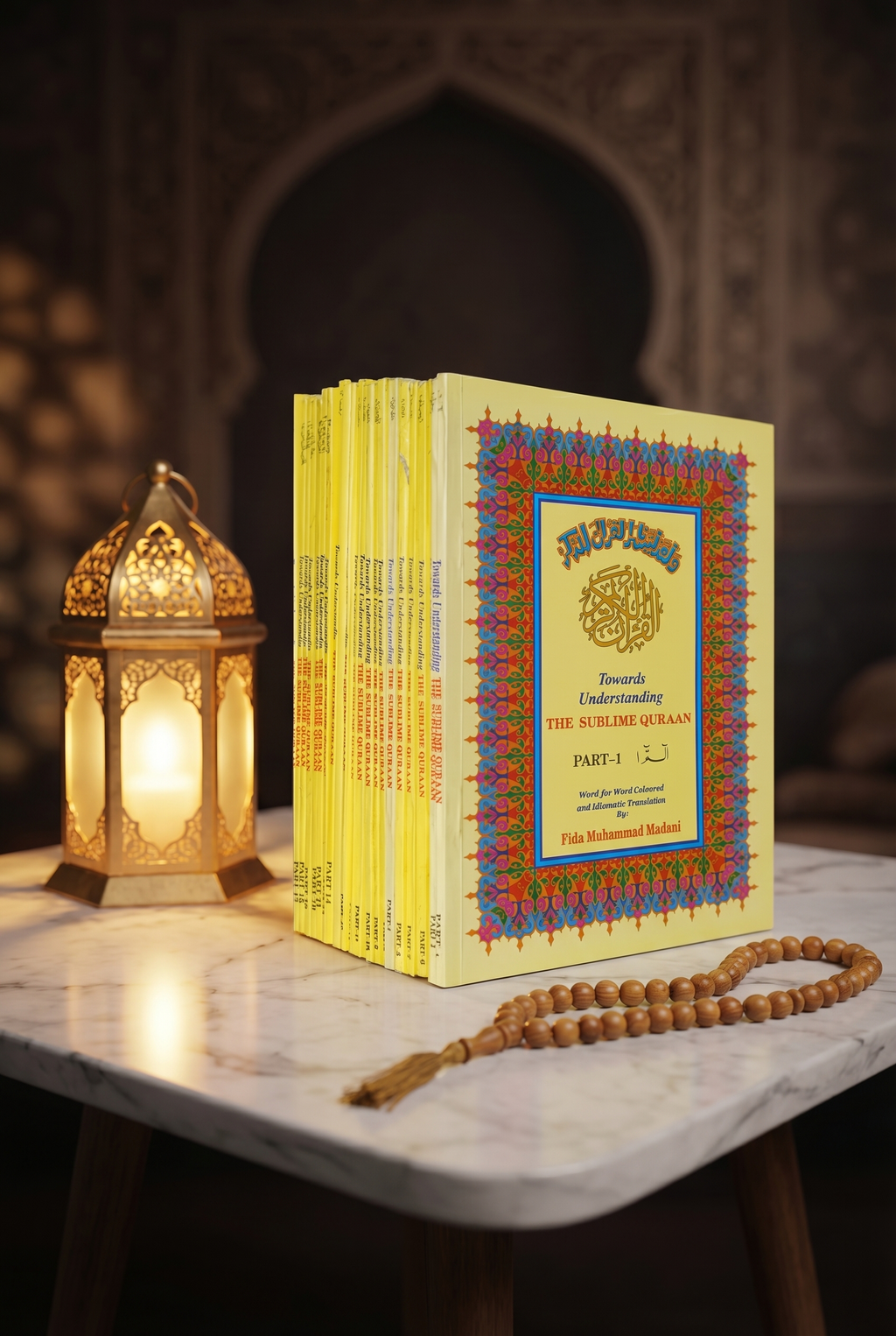 English Quran (Para set) with Two Colours in up & down Layout.